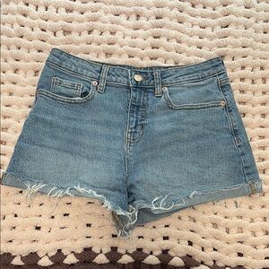 Wild Fable Blue Jean Shorts Distressed Cutoff